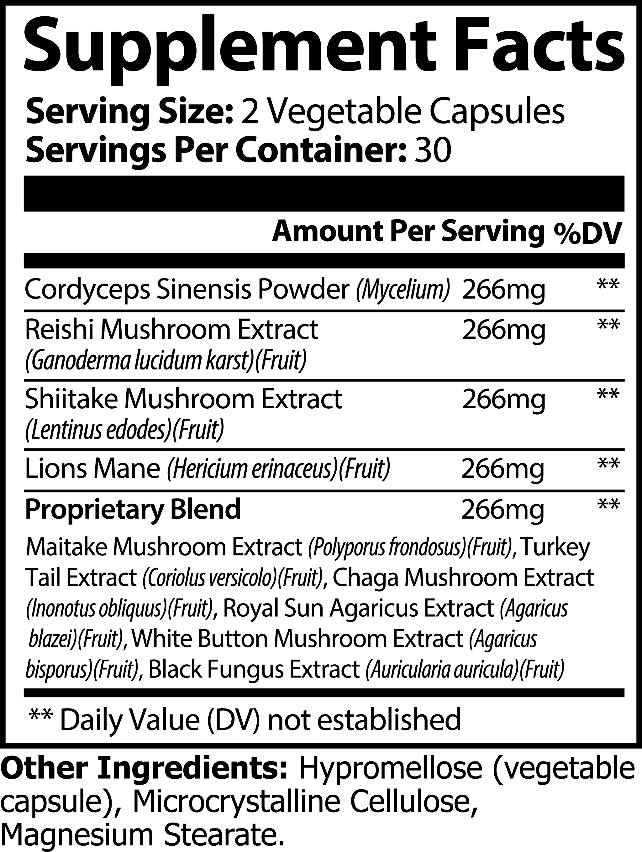 Mushroom Formula